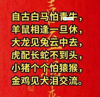 岁月如梭匆匆去打一个生肖，看看你猜对了吗？